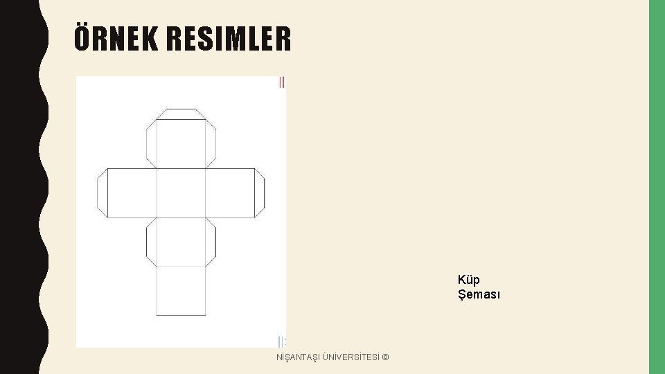 ÖRNEK RESIMLER Küp Şeması NİŞANTAŞI ÜNİVERSİTESİ © 