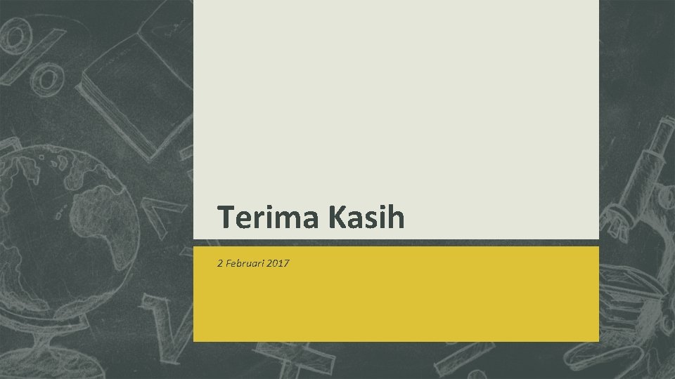 Terima Kasih 2 Februari 2017 