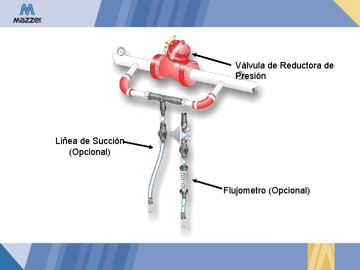 Válvula de Reductora de Presión Liñea de Succión (Opcional) Flujometro (Opcional) 