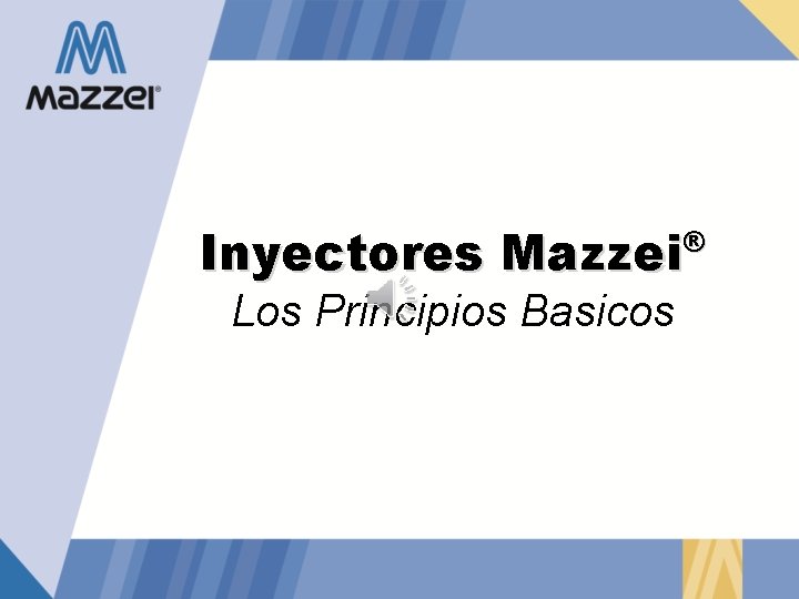 Inyectores Mazzei ® Los Principios Basicos 