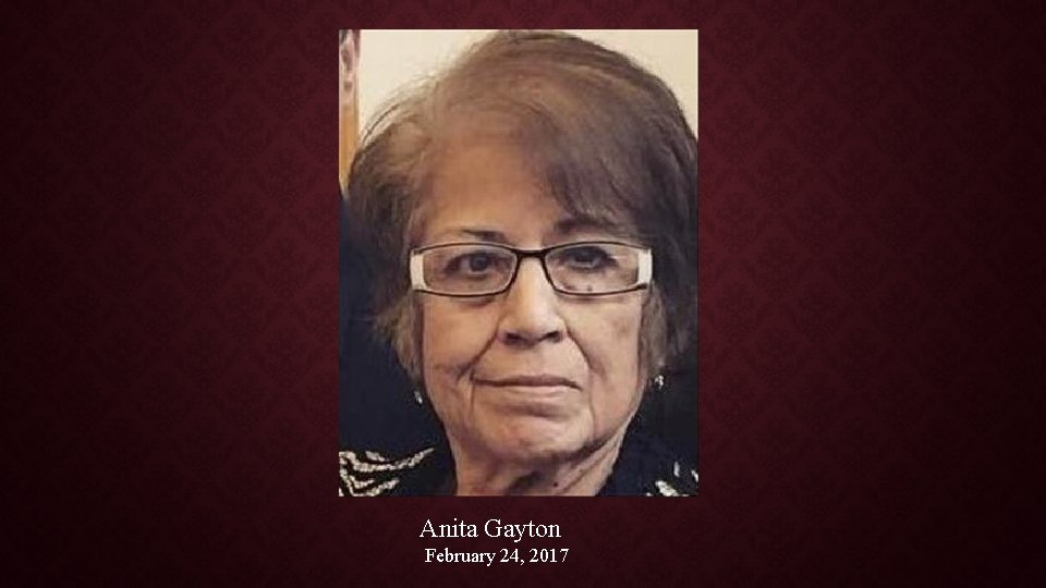 Anita Gayton February 24, 2017 