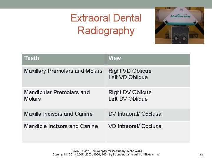 Extraoral Dental Radiography Teeth View Maxillary Premolars and Molars Right VD Oblique Left VD