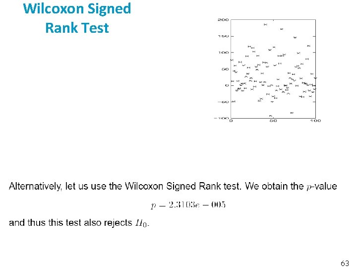 Wilcoxon Signed Rank Test 63 