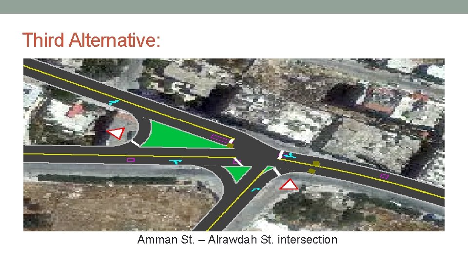 Third Alternative: Amman St. – Alrawdah St. intersection 