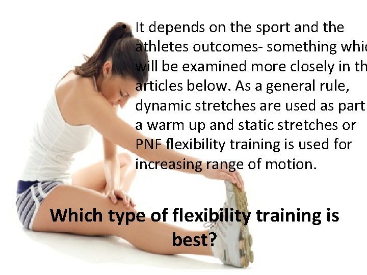  • It depends on the sport and the athletes outcomes- something whic will
