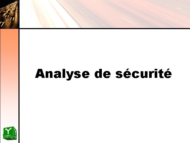 Analyse de sécurité 