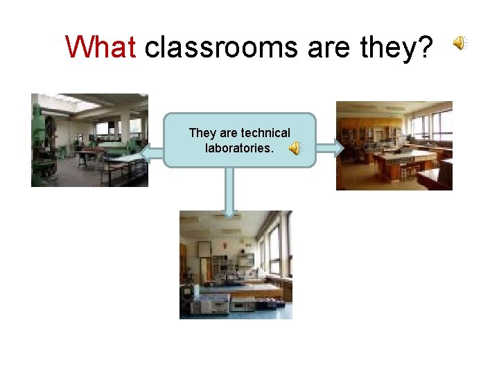 What classrooms are they? They are technical laboratories. 