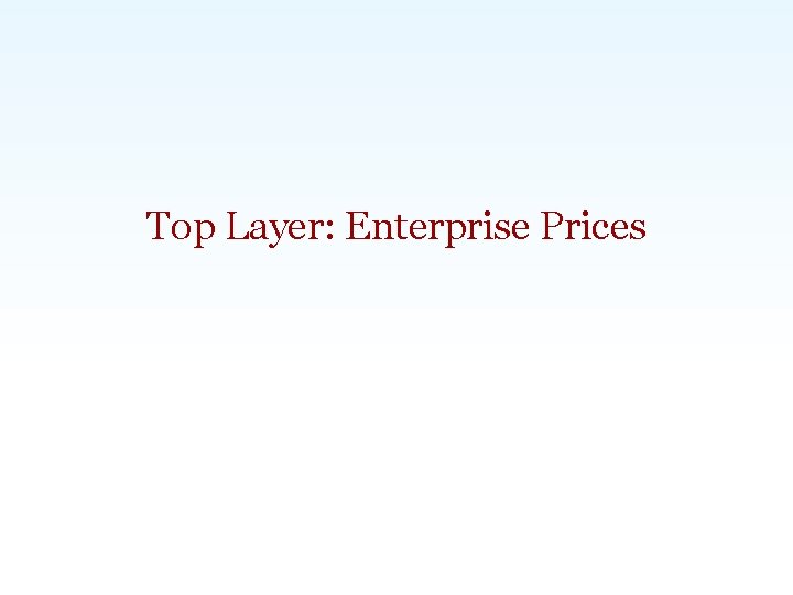 Top Layer: Enterprise Prices Carlsbad, CA | Washington, DC | Exeter, UK | Singapore