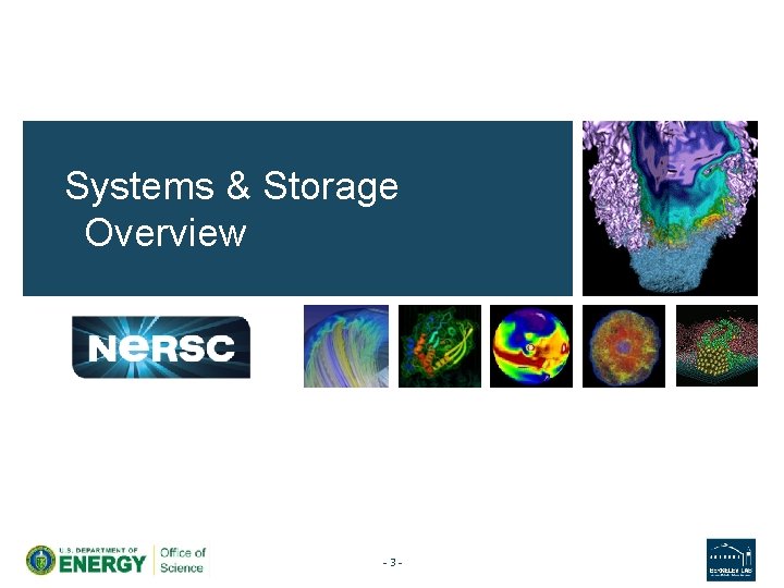 Systems & Storage Overview -3 - 