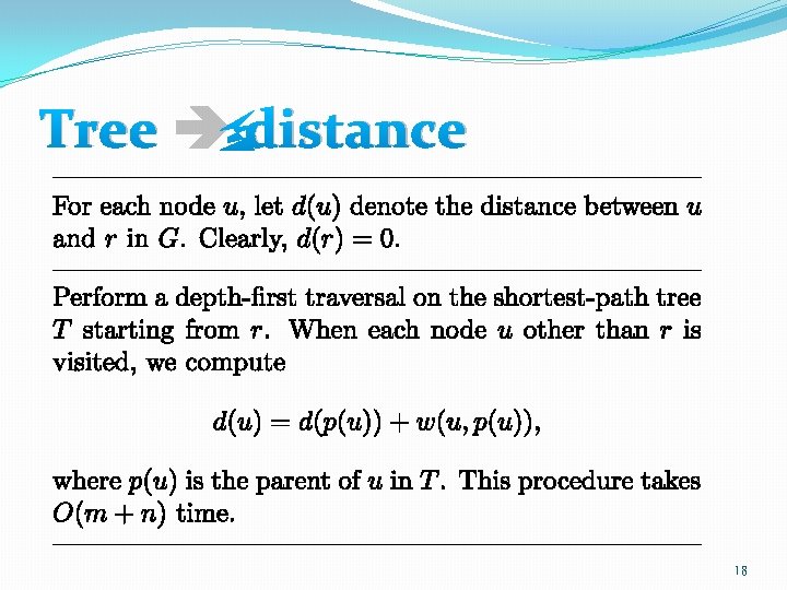 Tree distance 18 