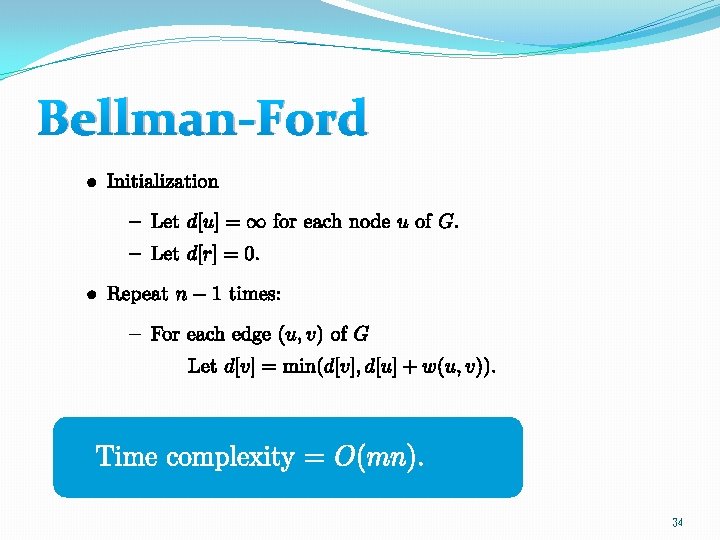 Bellman-Ford 34 