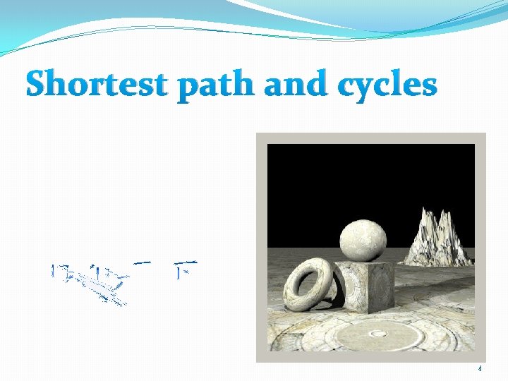 Shortest path and cycles 4 