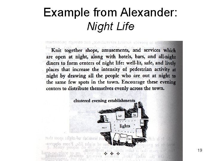 Example from Alexander: Night Life 19 