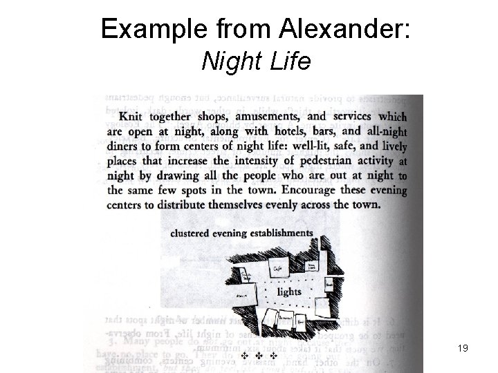 Example from Alexander: Night Life 19 Example from Alexander: Night Life 19
