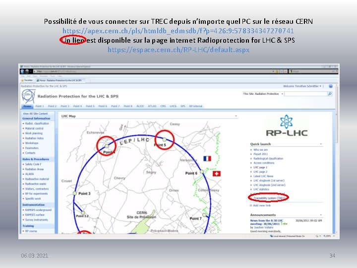 Possibilité de vous connecter sur TREC depuis n’importe quel PC sur le réseau CERN