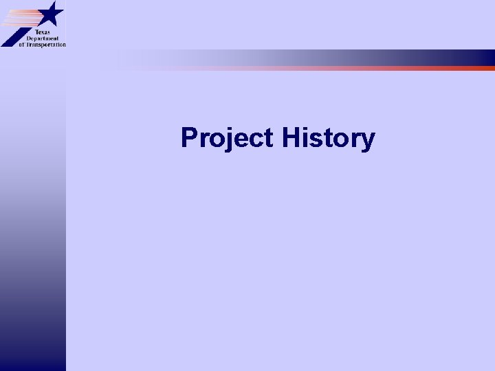 Project History 