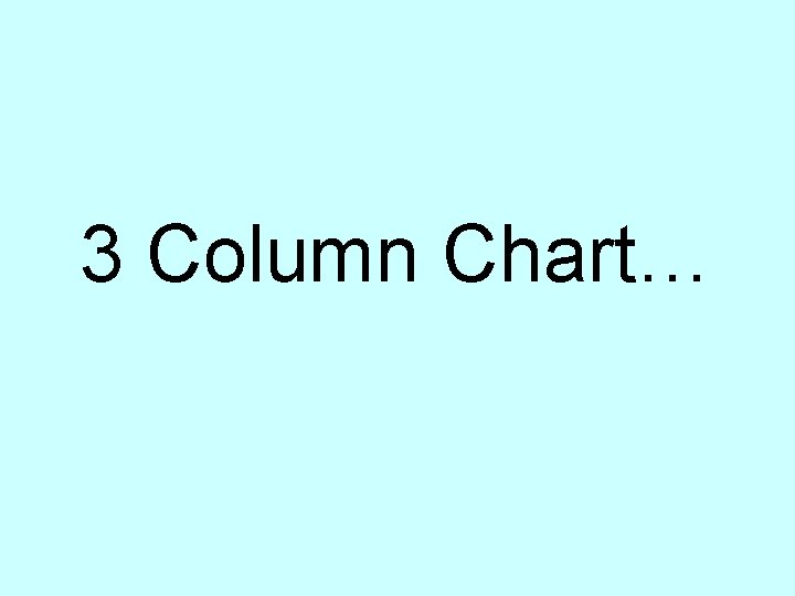 3 Column Chart… 