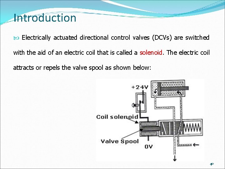 Introduction Electrically actuated directional control valves (DCVs) are switched with the aid of an Introduction Electrically actuated directional control valves (DCVs) are switched with the aid of an