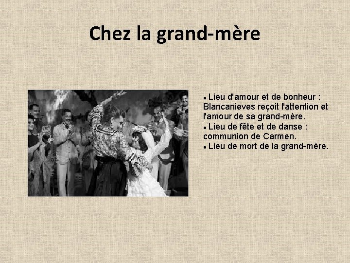 Chez la grand-mère Lieu d'amour et de bonheur : Blancanieves reçoit l'attention et l'amour