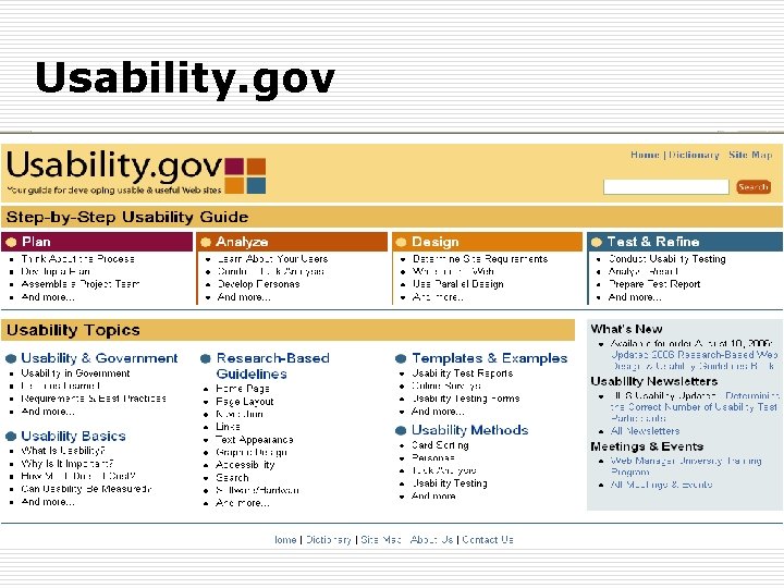 Usability. gov 