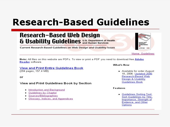 Research-Based Guidelines 