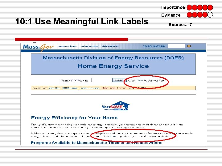 Importance 10: 1 Use Meaningful Link Labels Evidence Sources: 7 