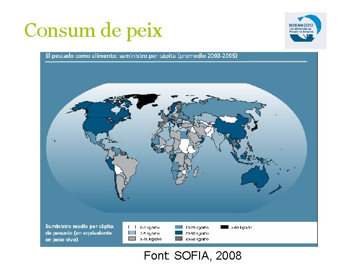 Consum de peix Font: SOFIA, 2008 