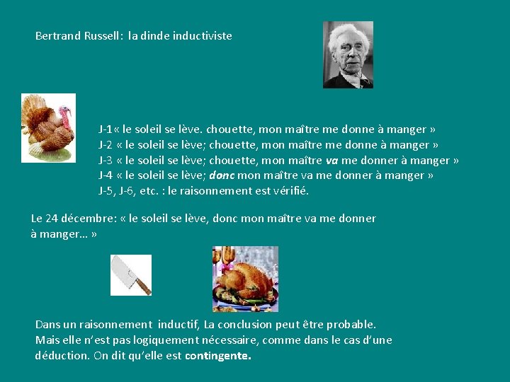Bertrand Russell: la dinde inductiviste J-1 « le soleil se lève. chouette, mon maître Bertrand Russell: la dinde inductiviste J-1 « le soleil se lève. chouette, mon maître