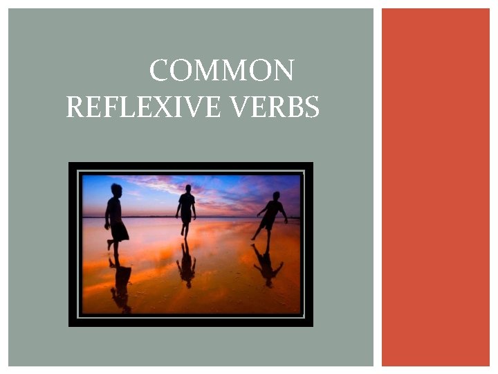 COMMON REFLEXIVE VERBS 