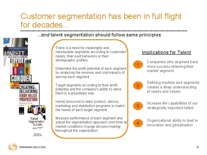 Customer segmentation has been in full flight for decades…. . . and talent segmentation
