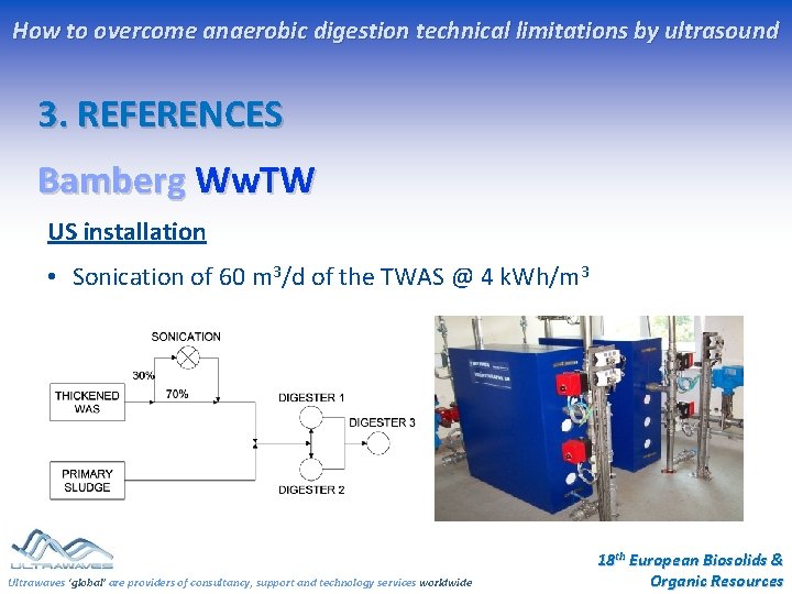 How to overcome anaerobic digestion technical limitations by ultrasound 3. REFERENCES Bamberg Ww. TW How to overcome anaerobic digestion technical limitations by ultrasound 3. REFERENCES Bamberg Ww. TW