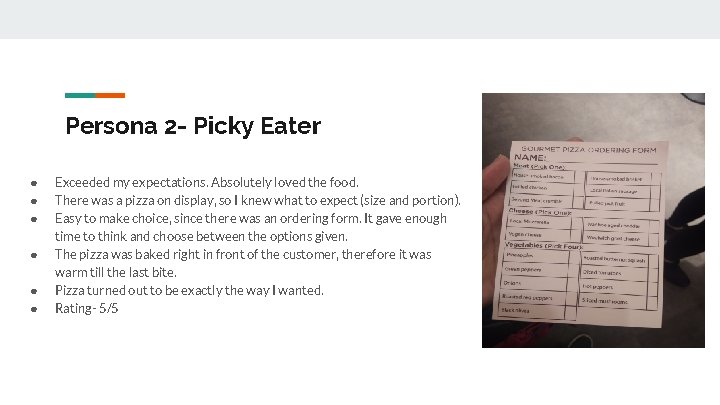 Persona 2 - Picky Eater ● ● ● Exceeded my expectations. Absolutely loved the
