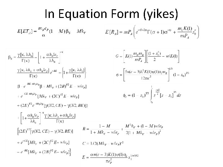 In Equation Form (yikes) 