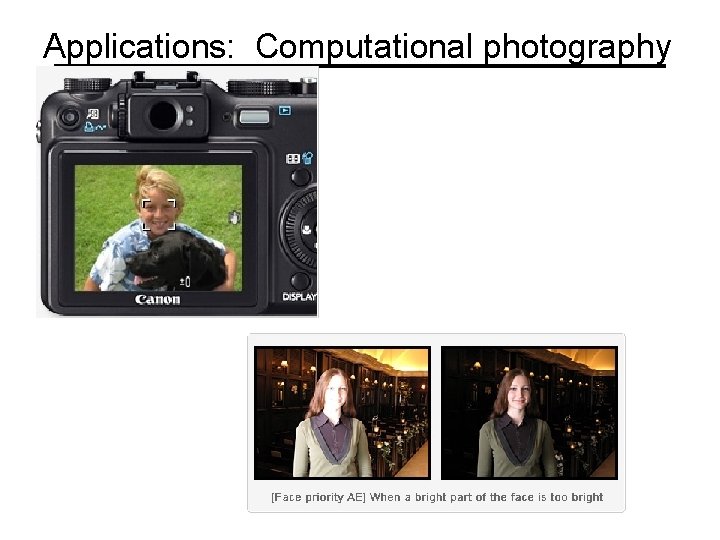 Applications: Computational photography 
