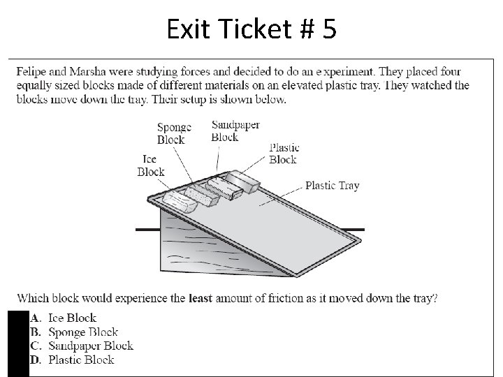 Exit Ticket # 5 