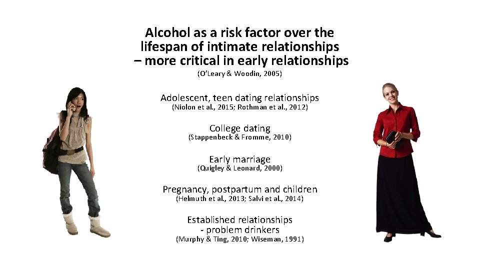 Alcohol as a risk factor over the lifespan of intimate relationships – more critical