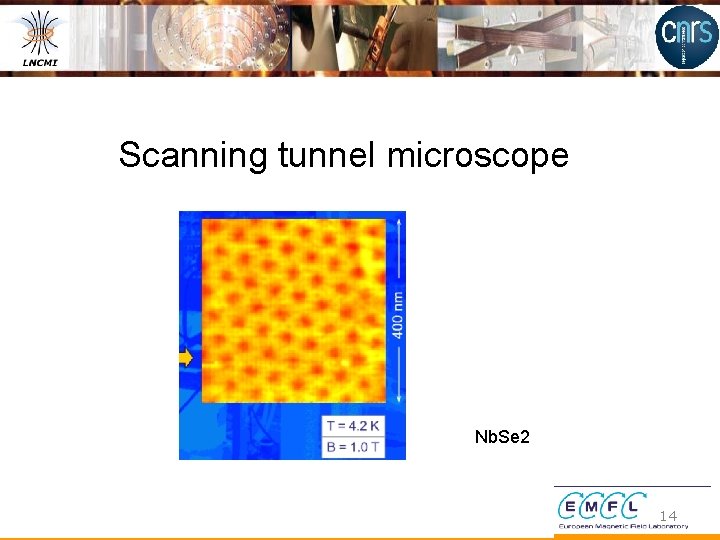 Scanning tunnel microscope Nb. Se 2 14 