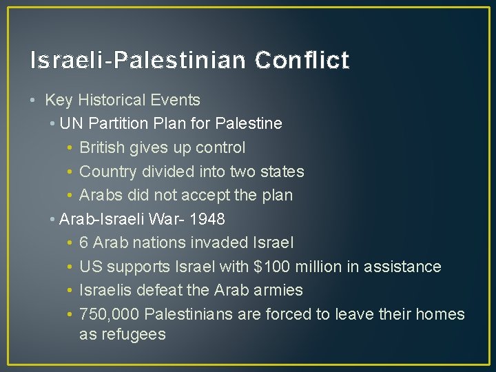 Israeli-Palestinian Conflict • Key Historical Events • UN Partition Plan for Palestine • British