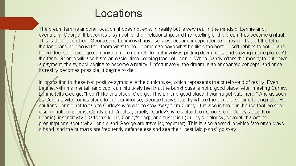 Locations The dream farm is another location; it does not exist in reality but Locations The dream farm is another location; it does not exist in reality but