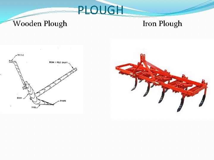 PLOUGH Wooden Plough Iron Plough 