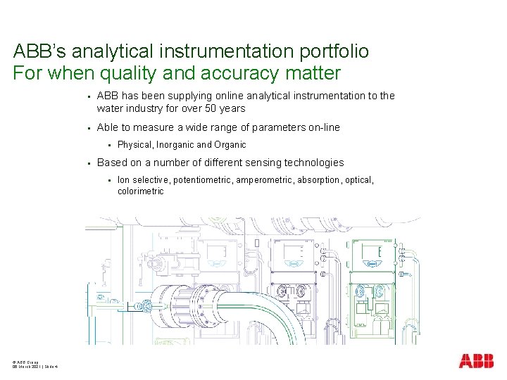 ABB’s analytical instrumentation portfolio For when quality and accuracy matter § ABB has been