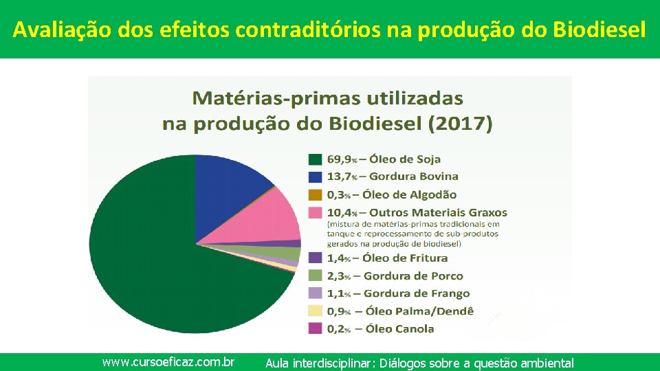 Avaliação dos efeitos contraditórios na produção do Biodiesel www. cursoeficaz. com. br Aula interdisciplinar: