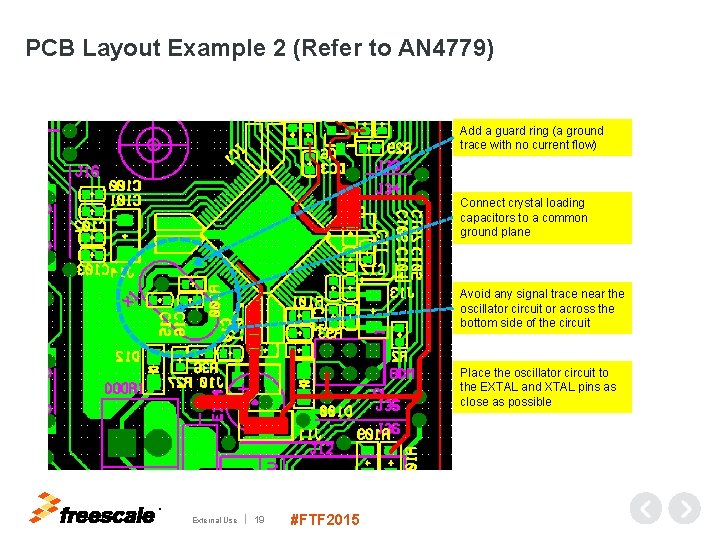 PCB Layout Example 2 (Refer to AN 4779) Add a guard ring (a ground