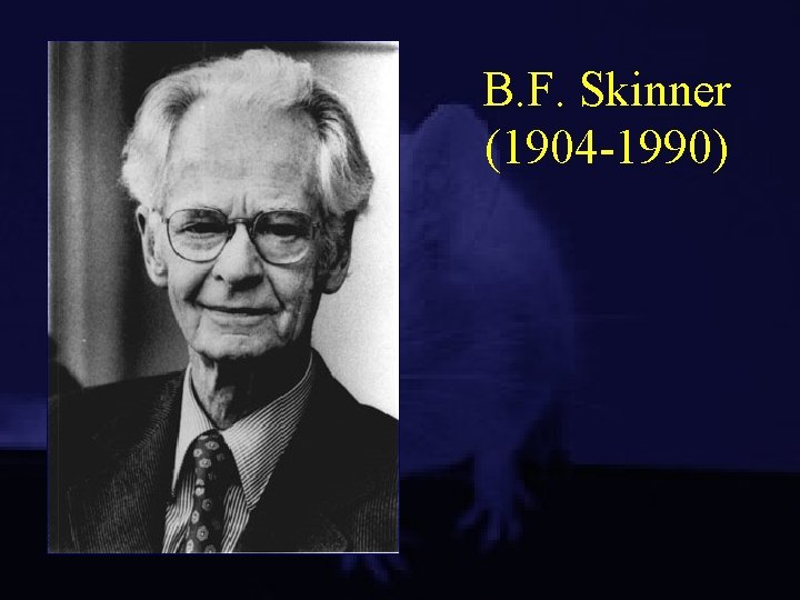B. F. Skinner (1904 -1990) 