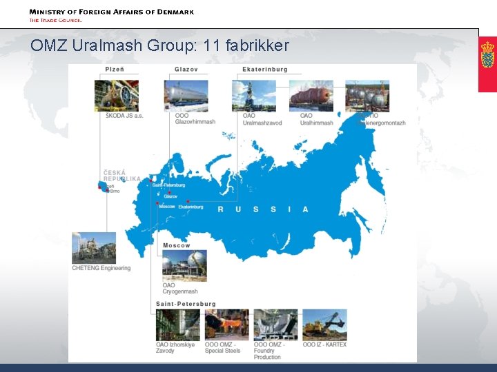 OMZ Uralmash Group: 11 fabrikker 