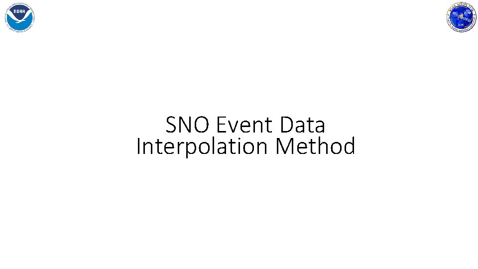 SNO Event Data Interpolation Method 