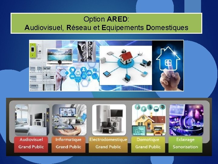 Option ARED: Audiovisuel, Réseau et Equipements Domestiques 