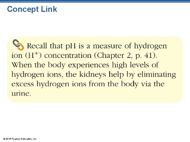 Concept Link © 2015 Pearson Education, Inc. Concept Link © 2015 Pearson Education, Inc.