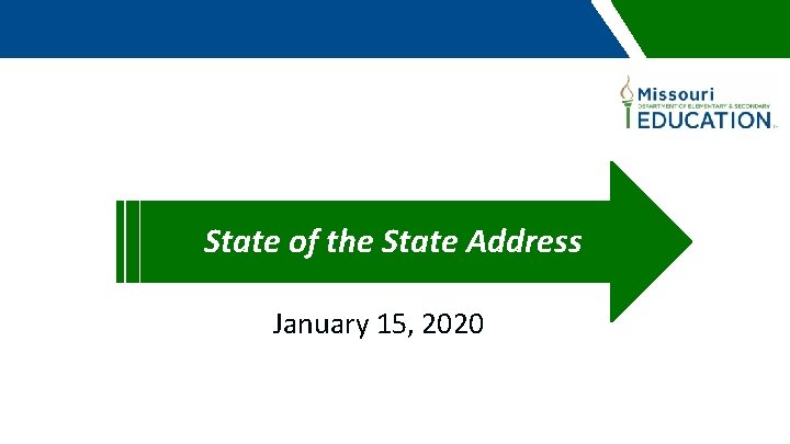 State of the State Address January 15, 2020 