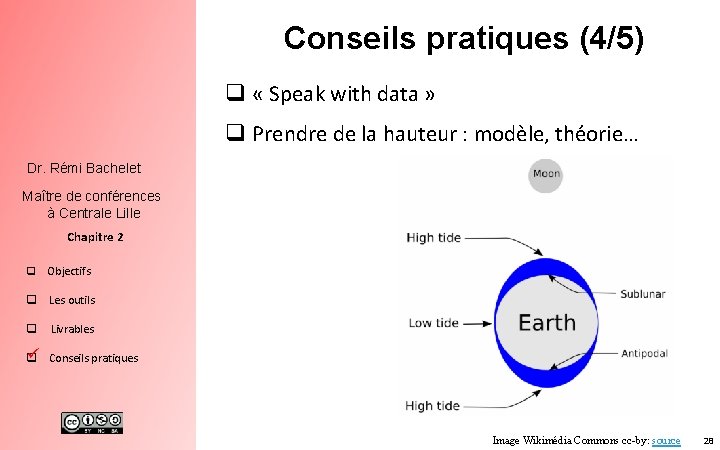Conseils pratiques (4/5) q « Speak with data » q Prendre de la hauteur